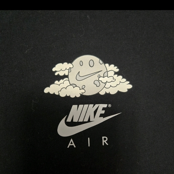 NIKE AIR Max Rocket Sneaker Graphic T-Shirt Black Space Cosmic Youth XL EUC - Picture 4 of 5